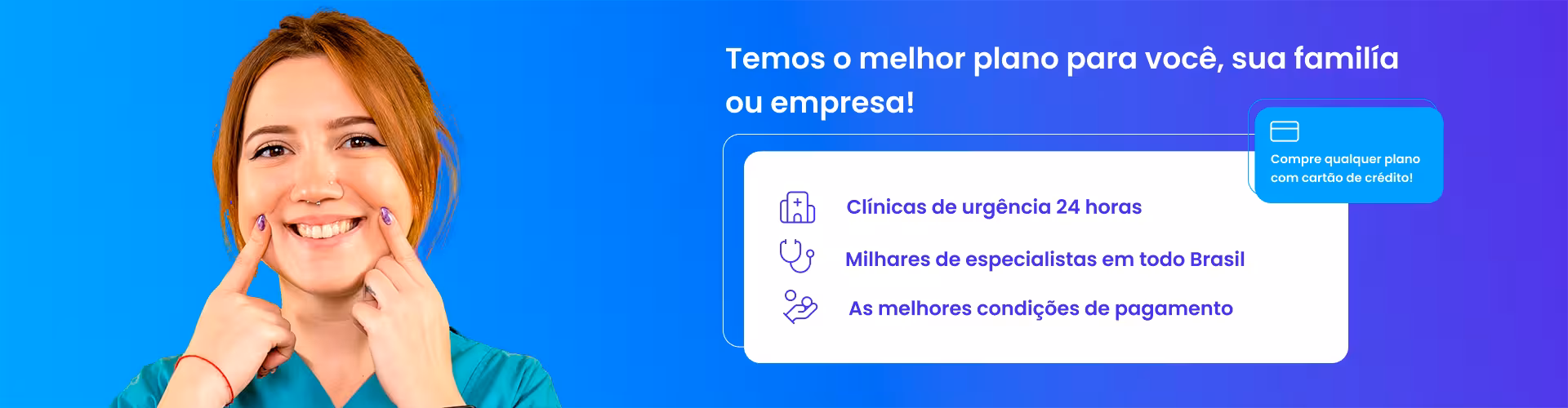 Uma dentista sorridente demonstrando a saúde de seu sorriso, com informações sobre os planos Amil Dental em parceria com a Bordin Seguros.